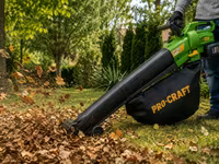 Pro-craft 20V Aккумуляторный воздуходув-пылесос-измельчитель листьев 3-в-1. — zdjęcie 1
