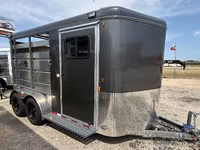 2027 Maverick Trailers 2027 Maverick HS 2 Horse Aluminum & Steel 2400 lbs empty Bumper Pull Horse Trailer — photo 1
