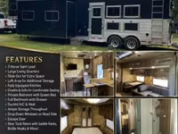 2017 Trails West Sierra Prestige 831 Gooseneck Horse Trailer — 照片 1